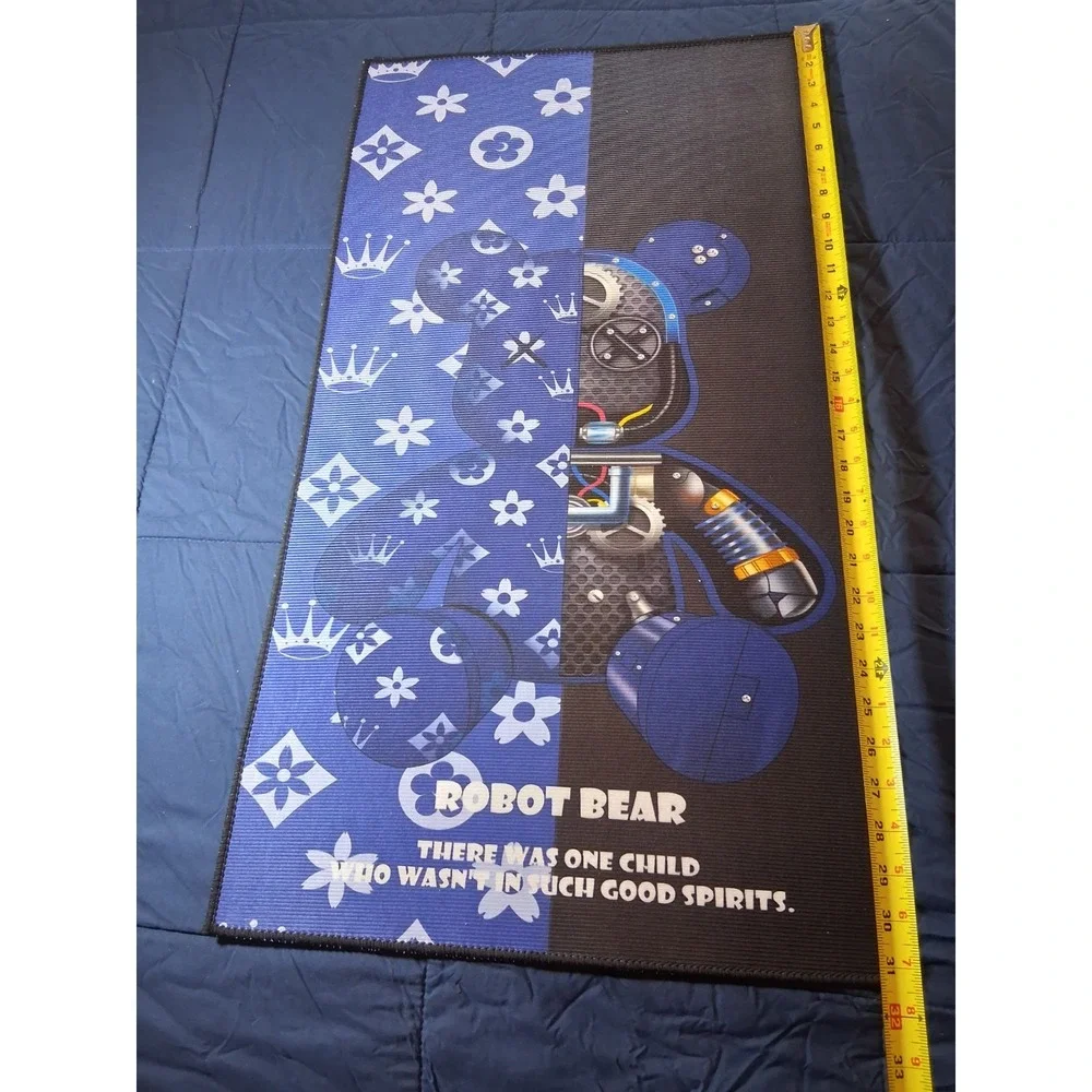 Robot Bear Custom Collector's ‎ Rug-22